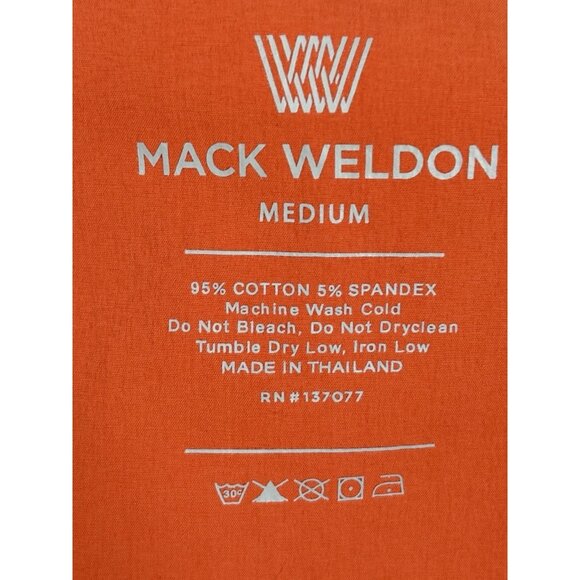 Mack Weldon Ace Sweatpant Joggers Men’s Medium Orange Rust 32”-34” 28” Inseam - Picture 7 of 12